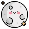 🌙 Эмодзи «Moon» для Telegram