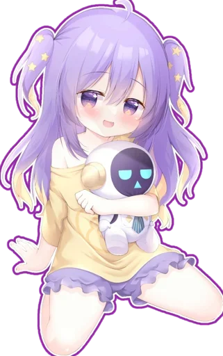 ☺️ Стикер «Moona Hoshinova (hololive)» для Telegram