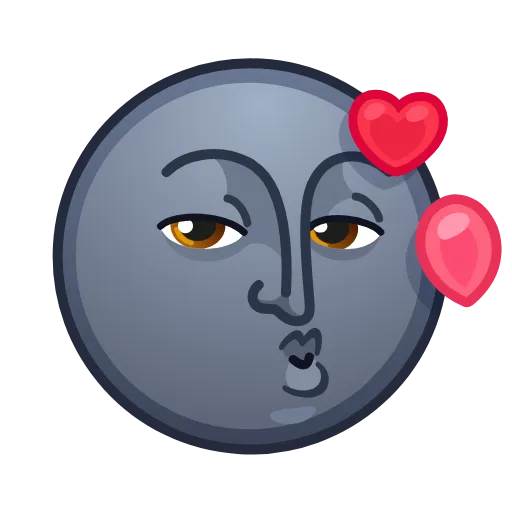 😘 Эмодзи «Moon Emoji» для Telegram