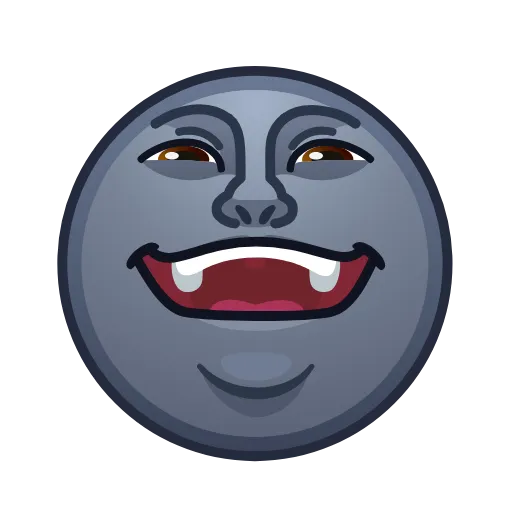 😄 Эмодзи «Moon Emoji» для Telegram