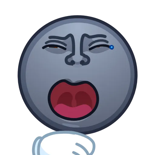 🥱 Эмодзи «Moon Emoji» для Telegram