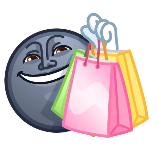 🛒 Эмодзи «Moon Emoji» для Telegram