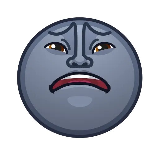 😩 Эмодзи «Moon Emoji» для Telegram