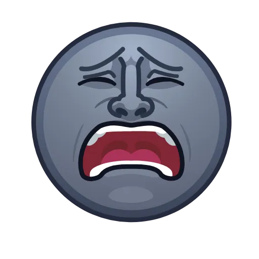 😫 Эмодзи «Moon Emoji» для Telegram