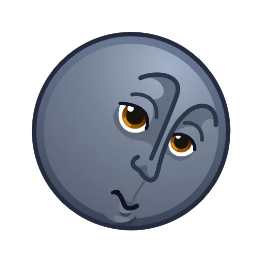 🤨 Эмодзи «Moon Emoji» для Telegram