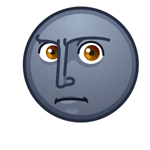😠 Эмодзи «Moon Emoji» для Telegram