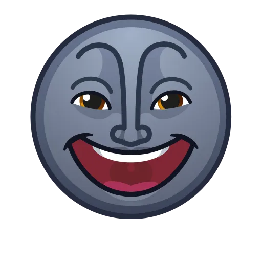 Стикерпак Moon Emoji для Telegram