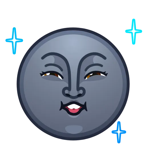 😃 Эмодзи «Moon Emoji» для Telegram