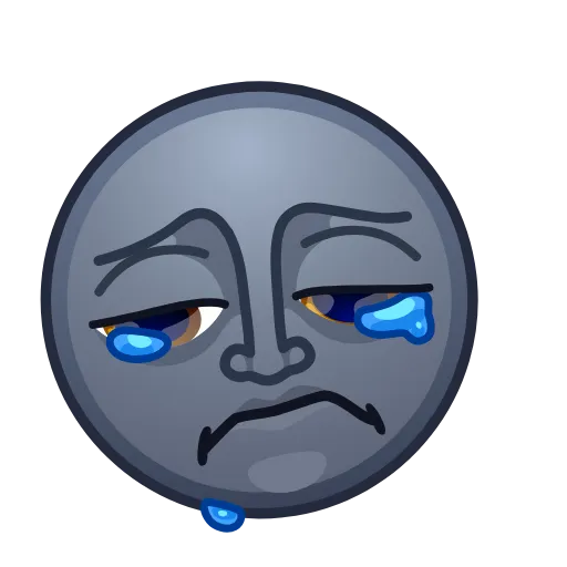 😭 Эмодзи «Moon Emoji» для Telegram