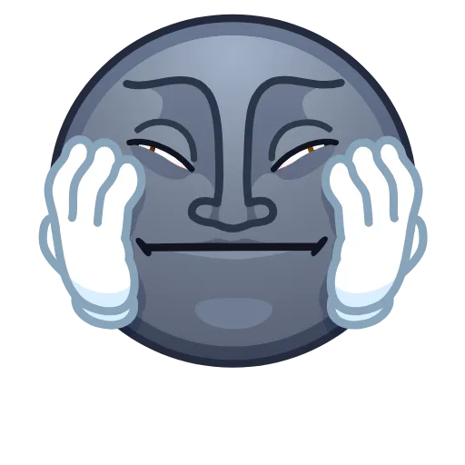 🤦‍♂️ Эмодзи «Moon Emoji» для Telegram