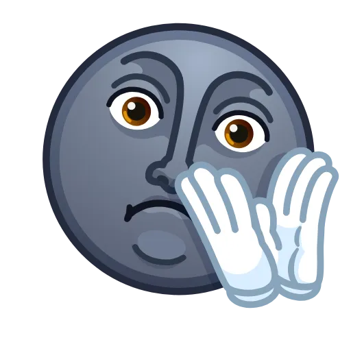 👏 Эмодзи «Moon Emoji» для Telegram
