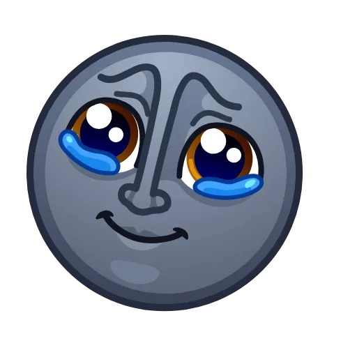 🥹 Стикер «Moon Emoji» для Telegram