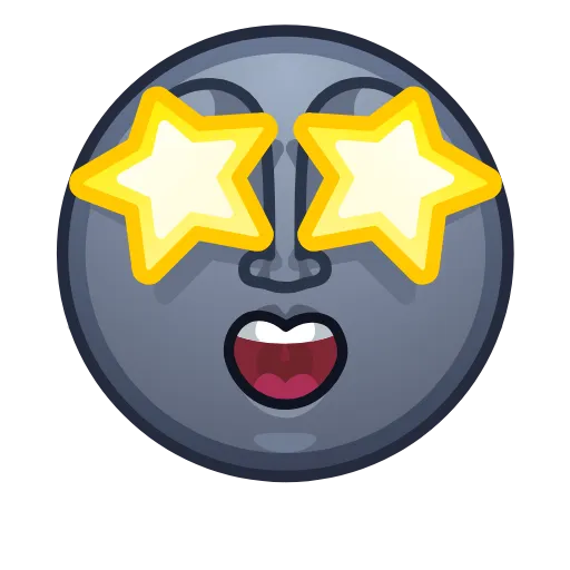 🤩 Стикер «Moon Emoji» для Telegram