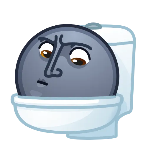 🚽 Стикер «Moon Emoji» для Telegram