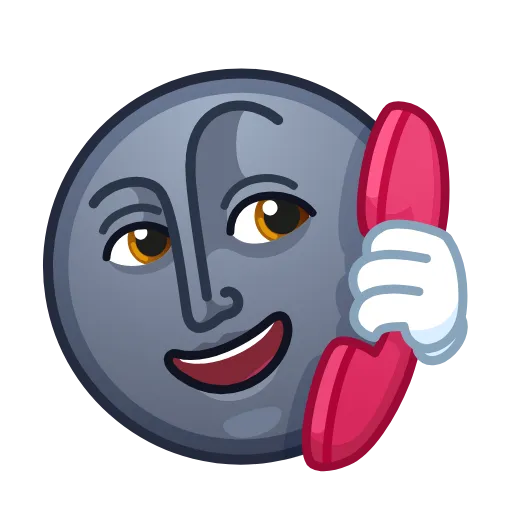 📞 Стикер «Moon Emoji» для Telegram