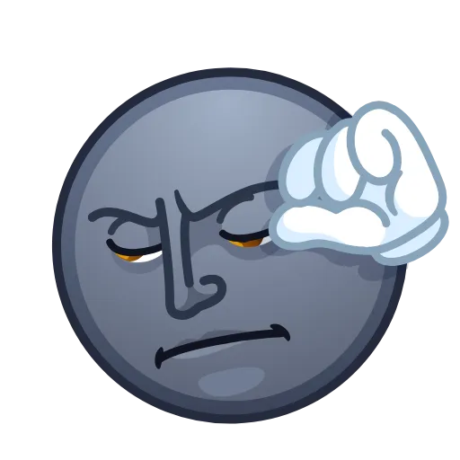 👎 Стикер «Moon Emoji» для Telegram