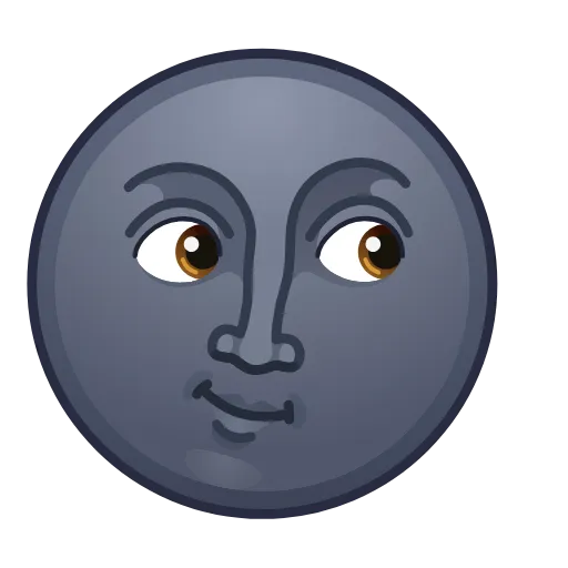 Стикерпак Moon Emoji для Telegram