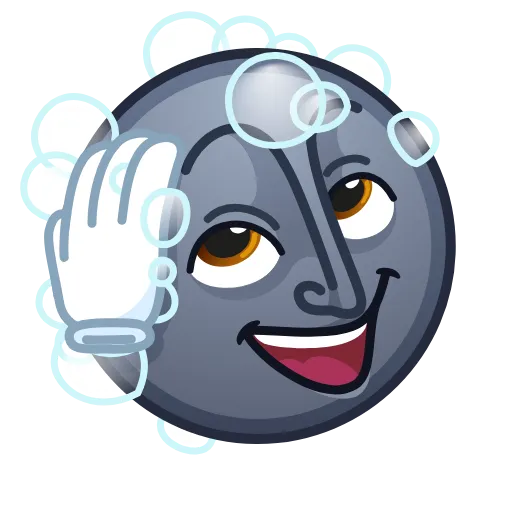 🛀 Стикер «Moon Emoji» для Telegram