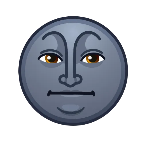 ❌ Стикер «Moon Emoji» для Telegram