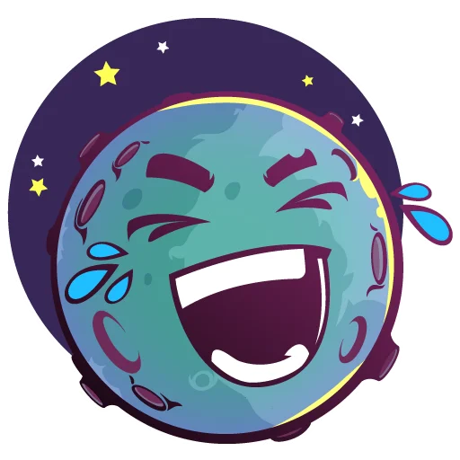 🤣 Стикер «Moony Loony» для Telegram