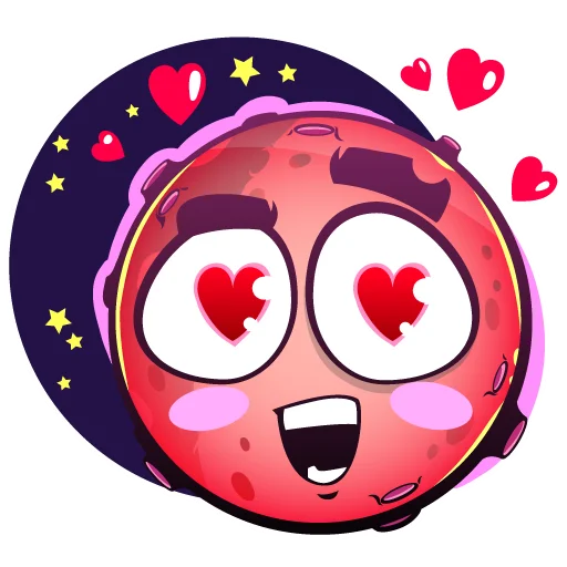 😍 Стикер «Moony Loony» для Telegram
