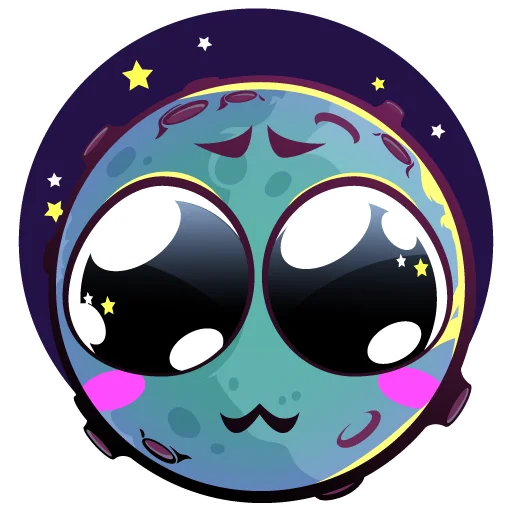 🤩 Стикер «Moony Loony» для Telegram