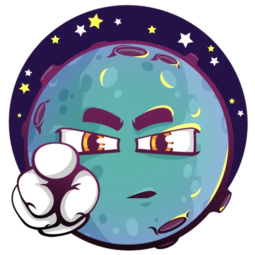👉 Стикер «Moony Loony» для Telegram
