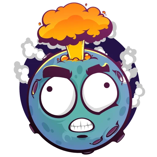 🤯 Стикер «Moony Loony» для Telegram