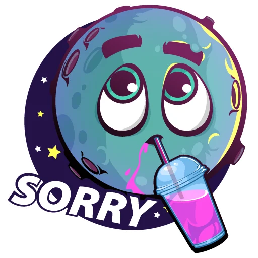🥺 Стикер «Moony Loony» для Telegram