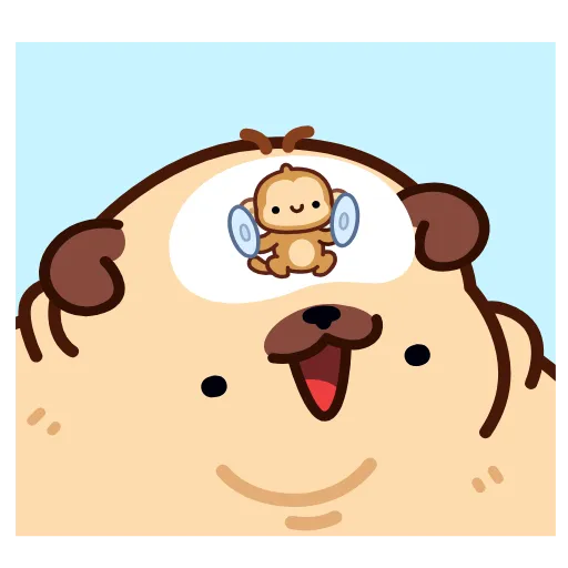 ⭐ Стикер «Мопс Пельмень» для Telegram