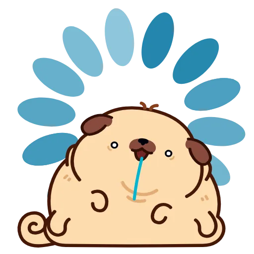 ⭐ Стикер «Мопс Пельмень» для Telegram