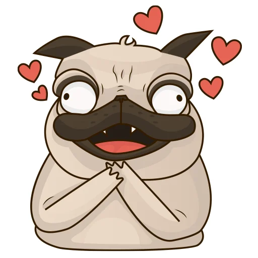 🥰 Стикер «Mops» для Telegram