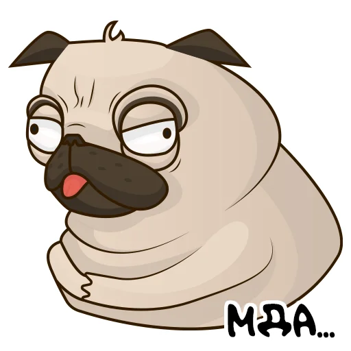 🤨 Стикер «Mops» для Telegram