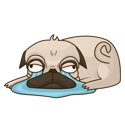 😭 Стикер «Mops» для Telegram