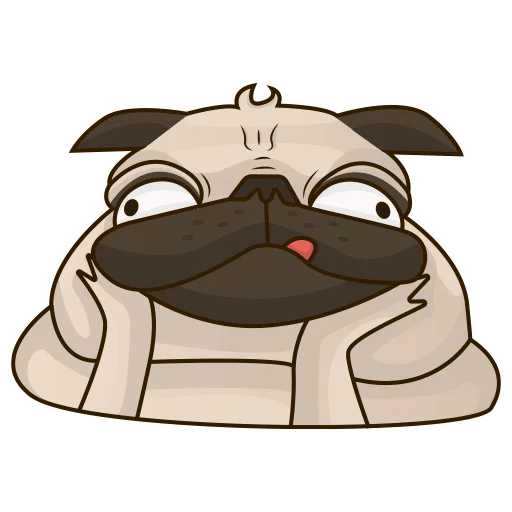 😋 Стикер «Mops» для Telegram