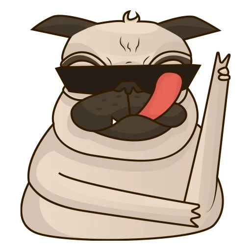 😎 Стикер «Mops» для Telegram