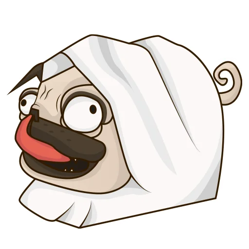 🤪 Стикер «Mops» для Telegram