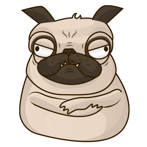 🤬 Стикер «Mops» для Telegram
