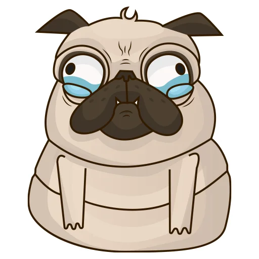 😢 Стикер «Mops» для Telegram