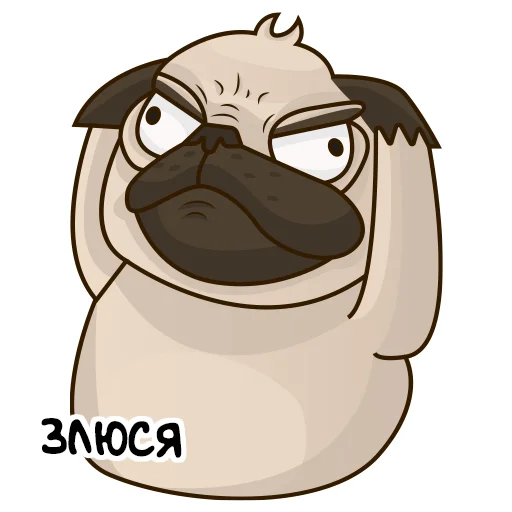 😡 Стикер «Mops» для Telegram