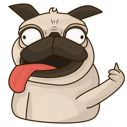 👍 Стикер «Mops» для Telegram