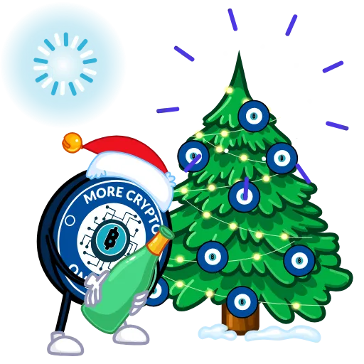 🌲 Стикер «More Crypto Online» для Telegram