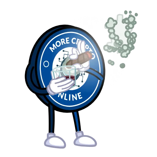 🚬 Стикер «More Crypto Online» для Telegram