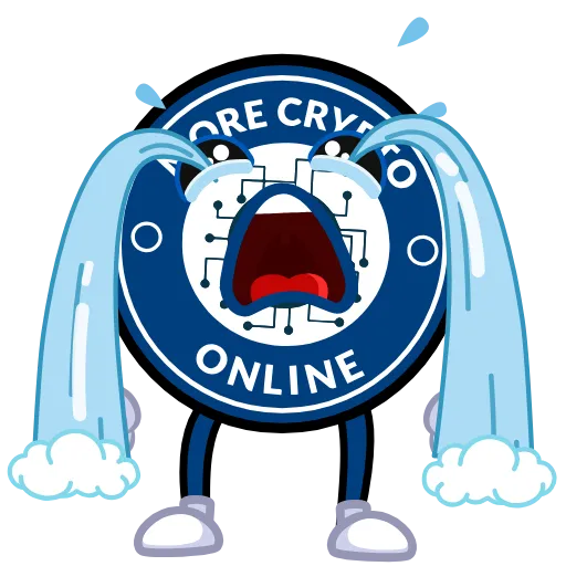 😔 Стикер «More Crypto Online» для Telegram