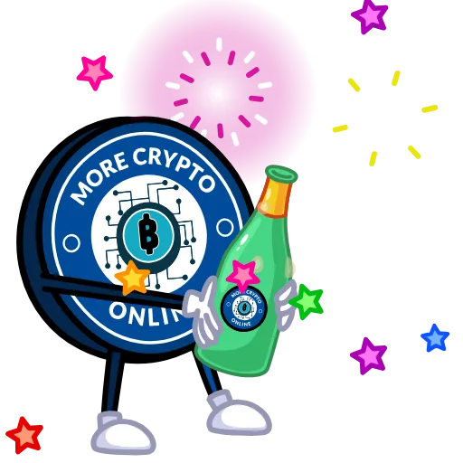 🍾 Стикер «More Crypto Online» для Telegram