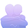 🫂 Эмодзи «blue core aesthetic» для Telegram