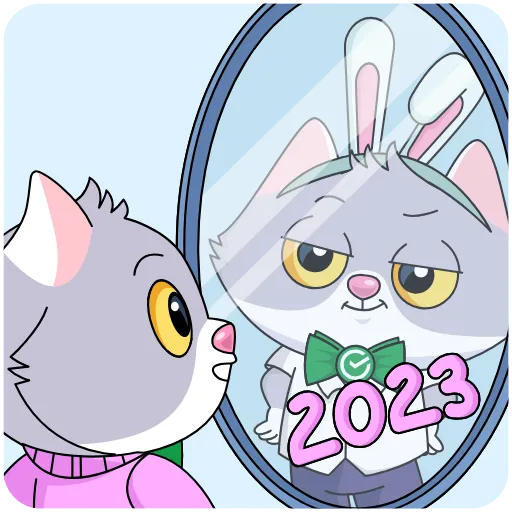 🐰 Стикер «СберКот. Больше, чем к» для Telegram