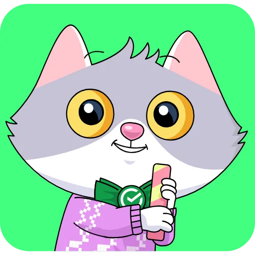 🥳 Стикер «СберКот. Больше, чем к» для Telegram
