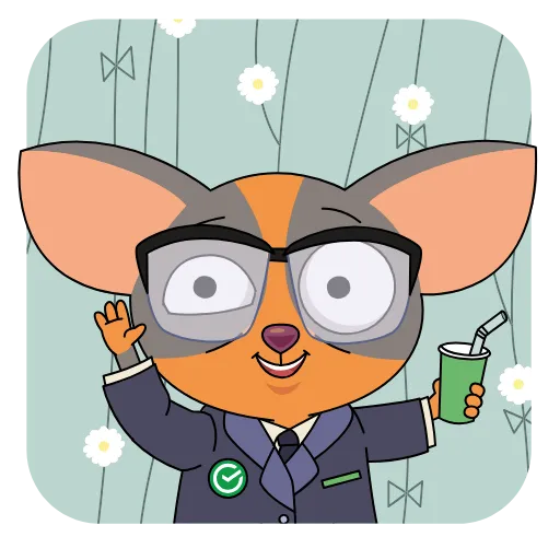 🤓 Стикер «Сберкот» для Telegram