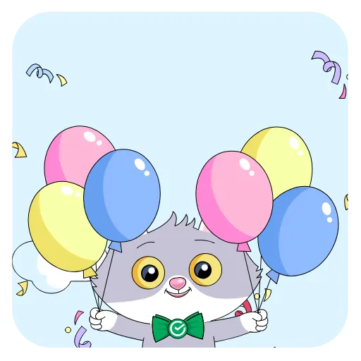 🎈 Стикер «Сберкот» для Telegram